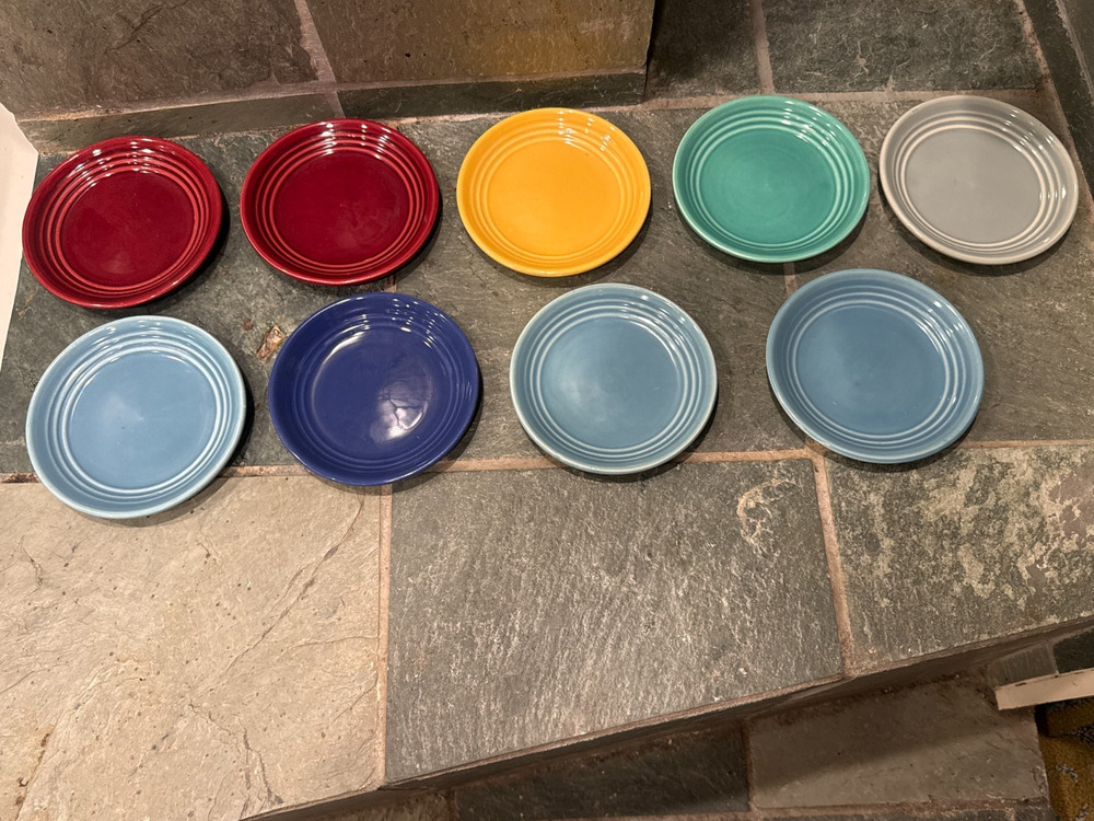 Vintage Bauer Pottery Ringware 6 inch Bread Butter Plates Choose Color Quantity